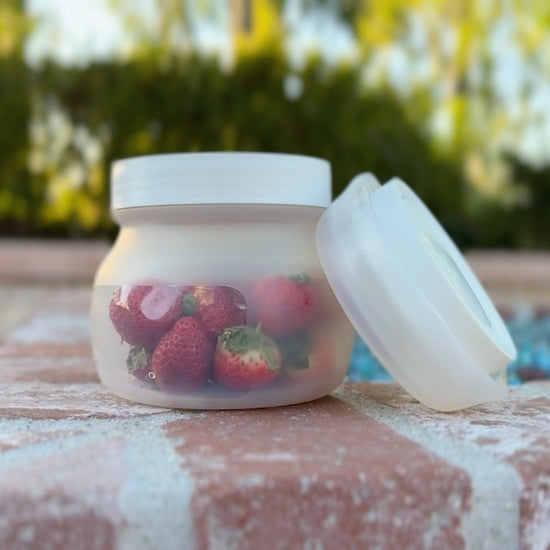 Product overview of collapsible silicone jars